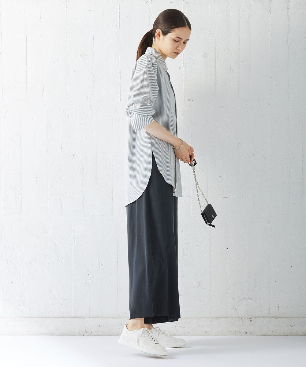 ICB 【洗える】 フィブリルツイル タックパンツ 