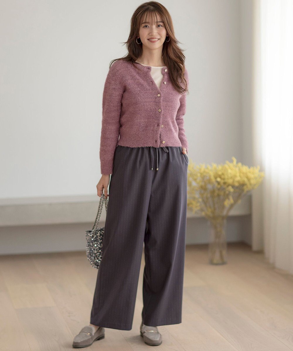 ANY SIS 【洗える】ラメキライージードロスト パンツ 