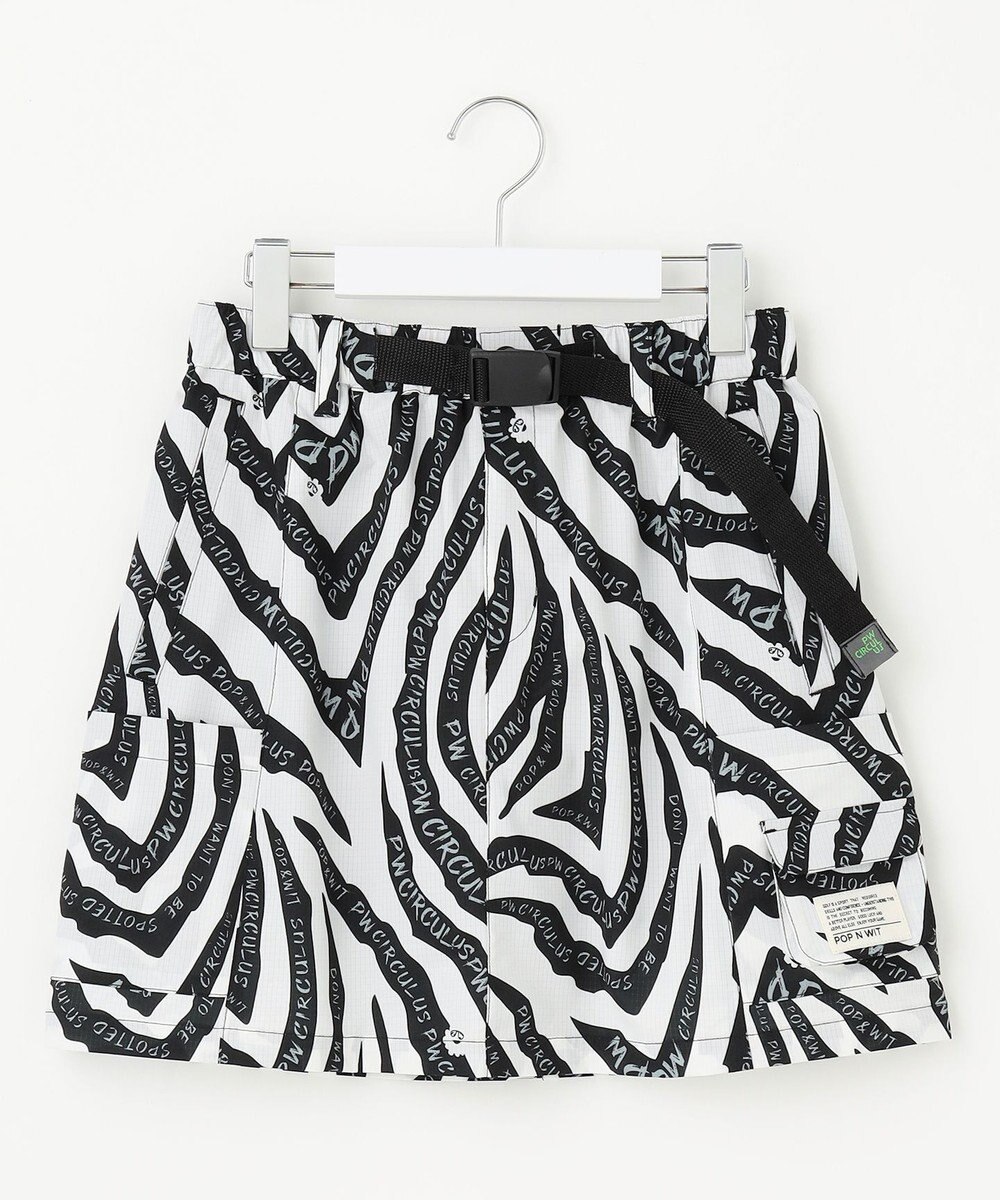 PW CIRCULUS 【高通気 / 軽撥水 / 軽量のDotAir 使用】【WOMEN】ゼブラ柄スカート ゴルフウェア レディース 