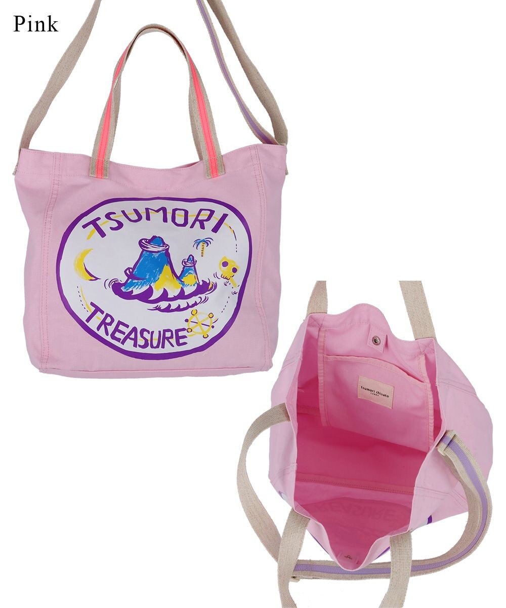 tsumori chisato CARRY トレジャーアイランド トートバッグ 2way ショルダーバッグ A4サイズ対応 
