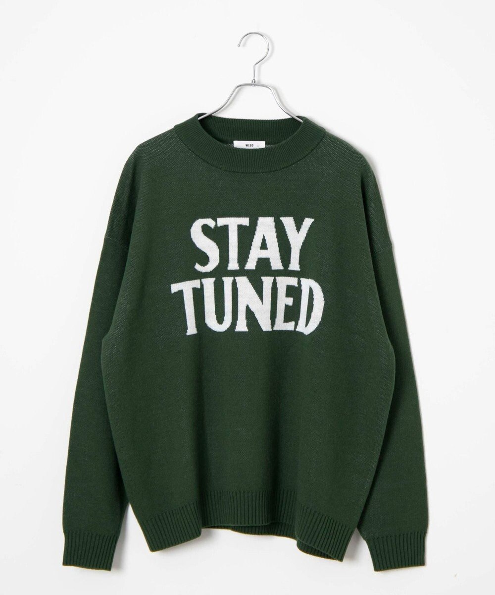 WEGO オーバーフィットジャガードプルオーバー 