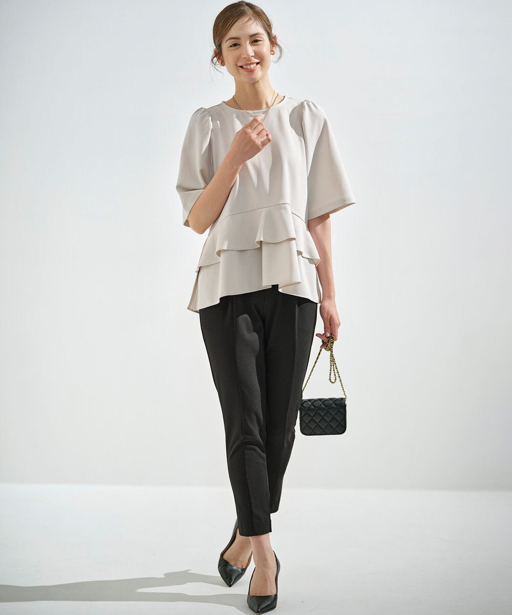 組曲 【接触冷感・吸湿冷感・UVカット】スタイルアップジャージー パンツ 