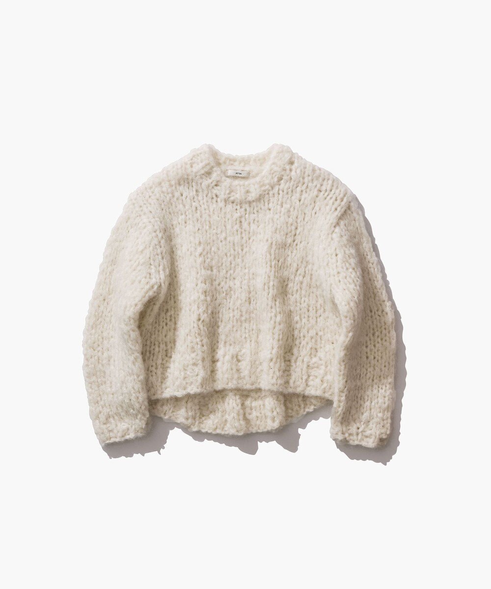 ATON HAND KNIT | オーバーサイズプルオーバー 