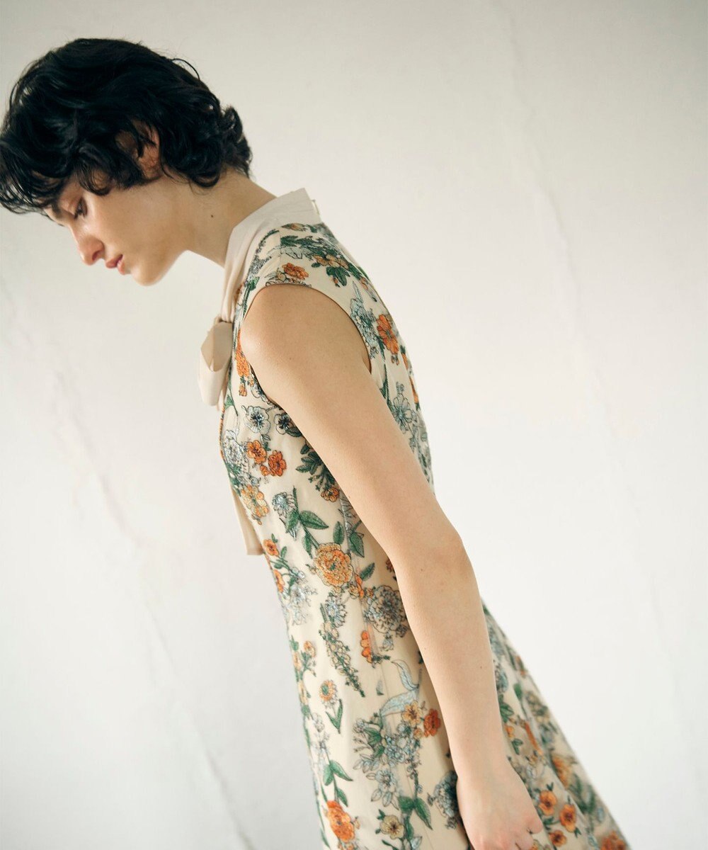 GRACE CONTINENTAL フラワーマーメイドドレス 