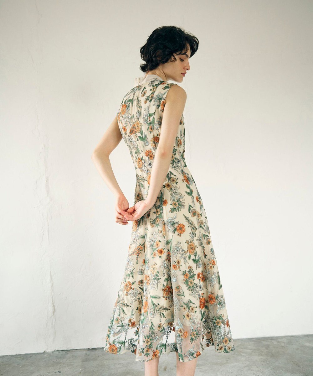 GRACE CONTINENTAL フラワーマーメイドドレス 