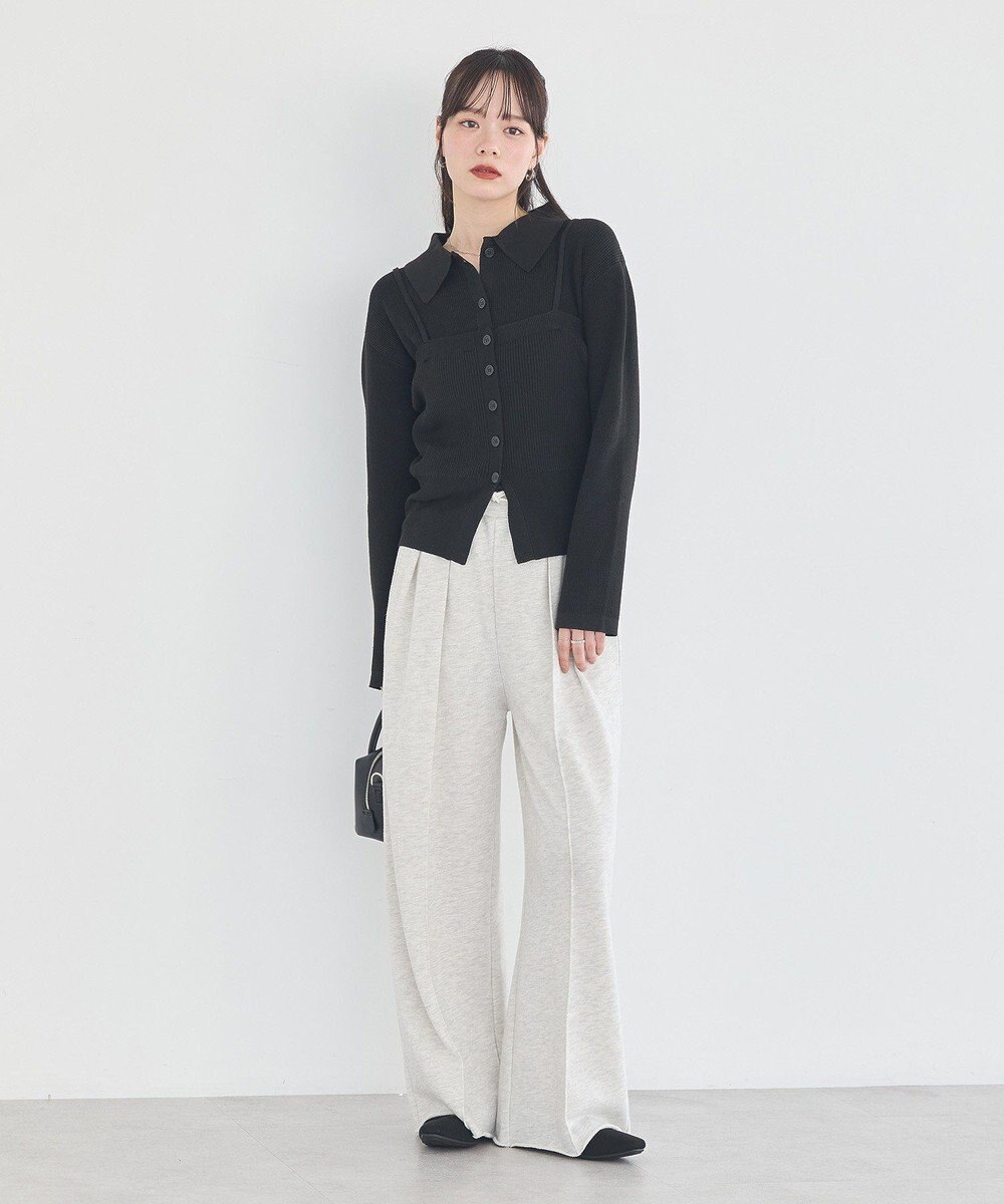 earth music&ecology 【2点SET】襟付きニットアンサンブル 