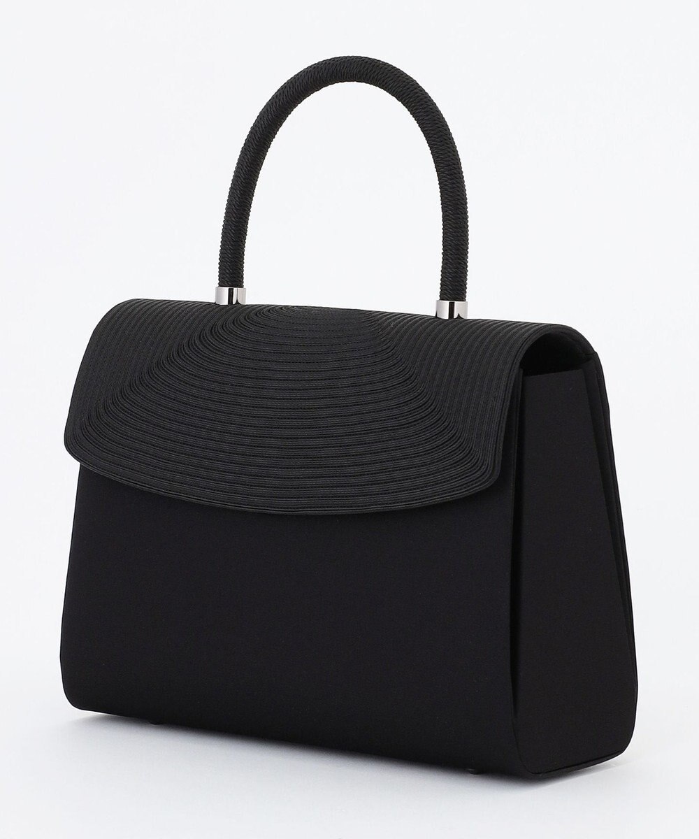 自由区 FORMAL 【日本製】編み手コード刺繍 ハンドバッグ 