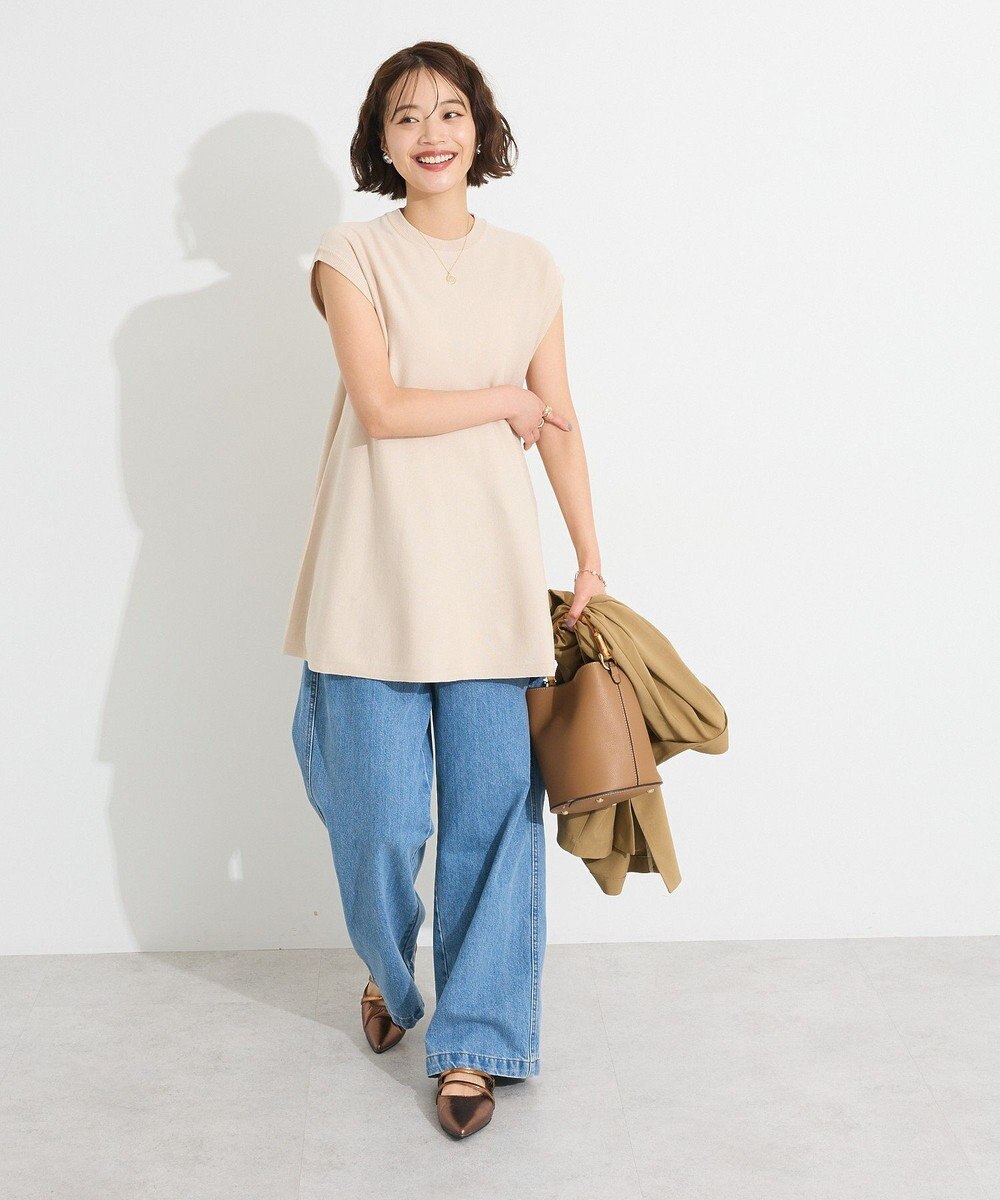 CRAFT STANDARD BOUTIQUE ファンクショナルノースリーブフレアニットプルオーバー 