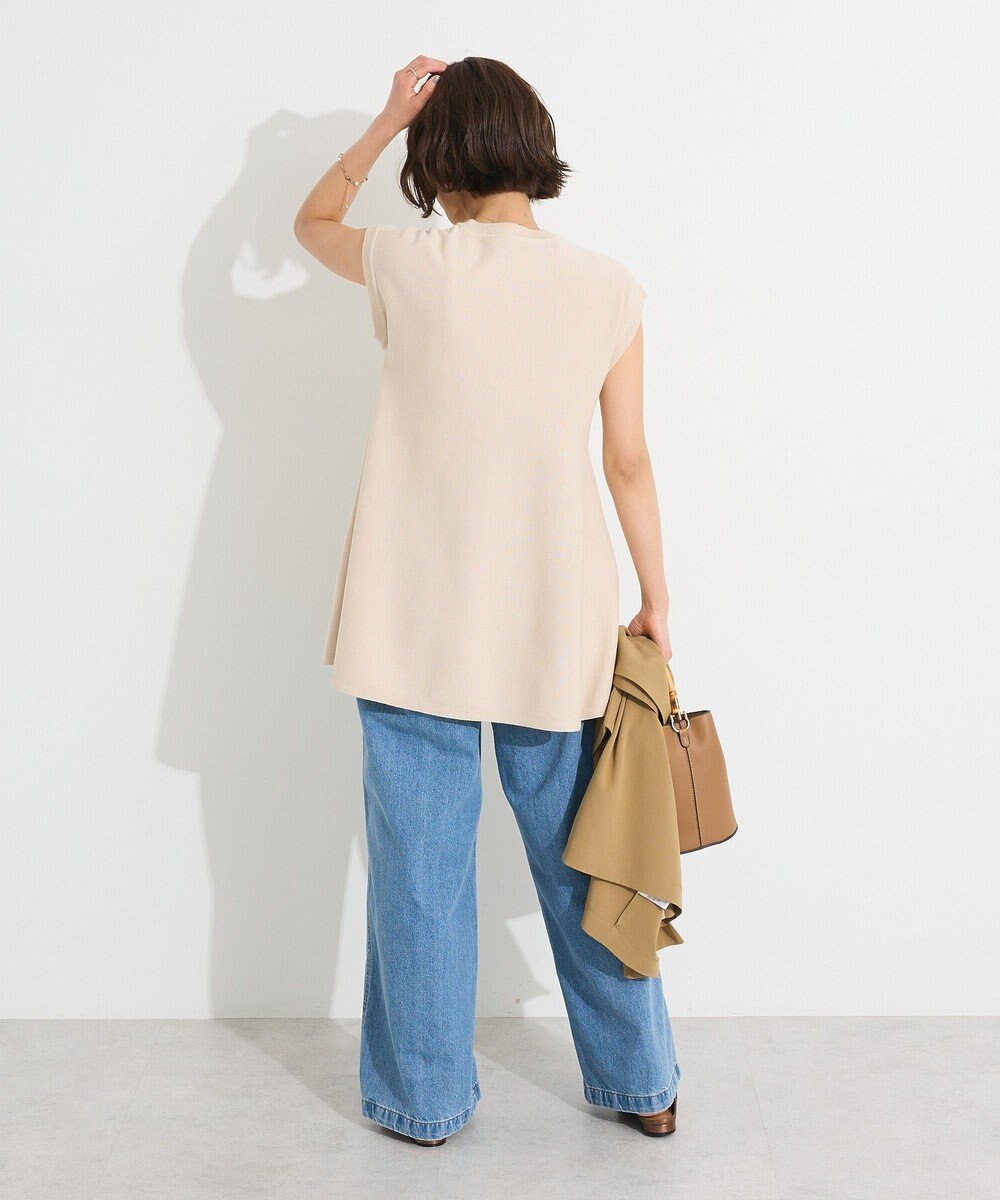 CRAFT STANDARD BOUTIQUE ファンクショナルノースリーブフレアニットプルオーバー 