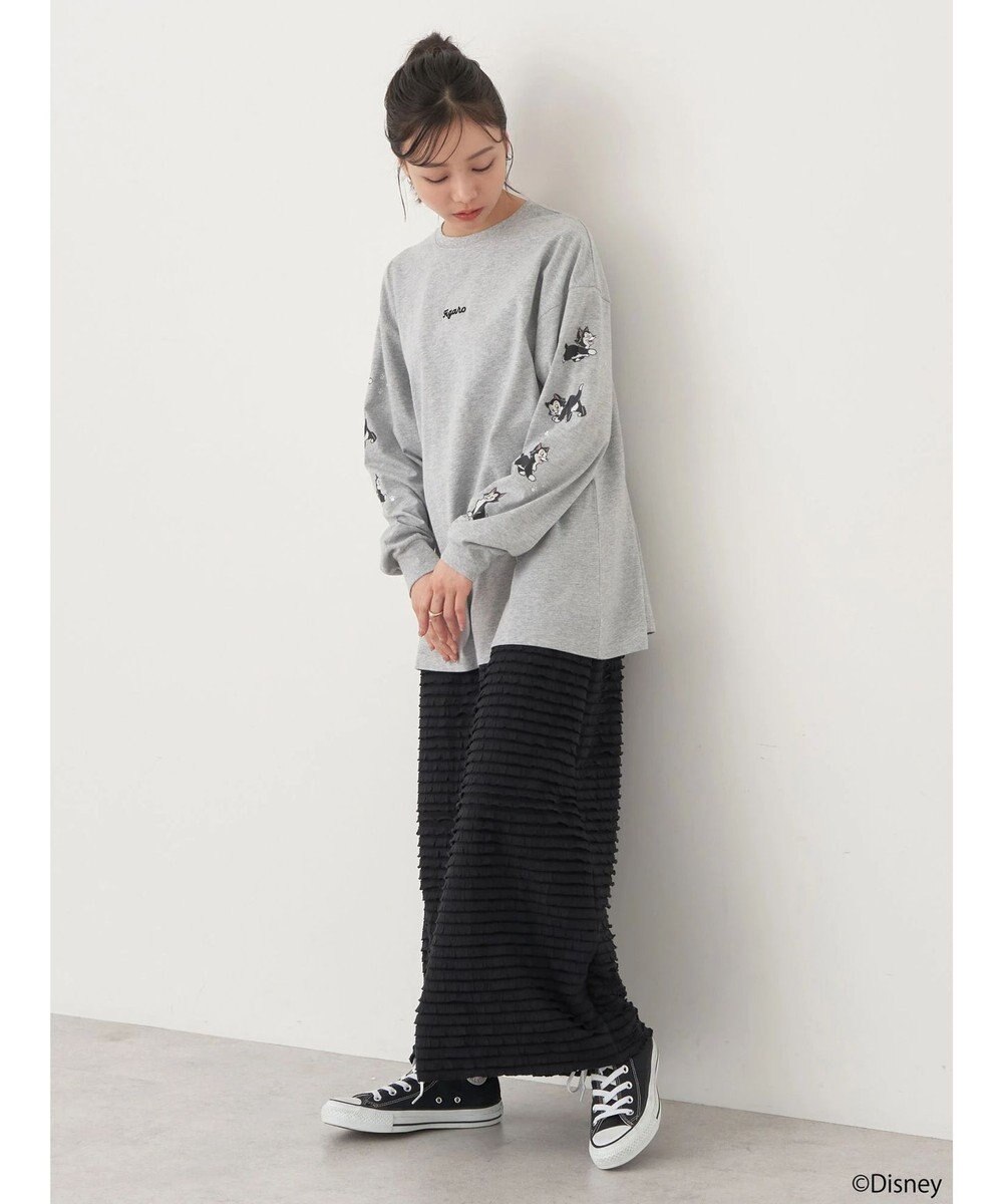 earth music&ecology Ｄｉｓｎｅｙ／袖プリントフィガロロンＴ 