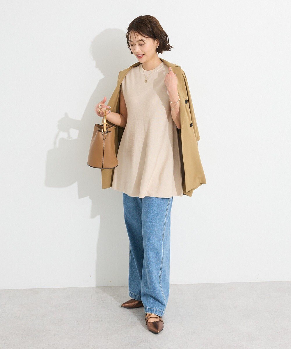 CRAFT STANDARD BOUTIQUE ファンクショナルノースリーブフレアニットプルオーバー 