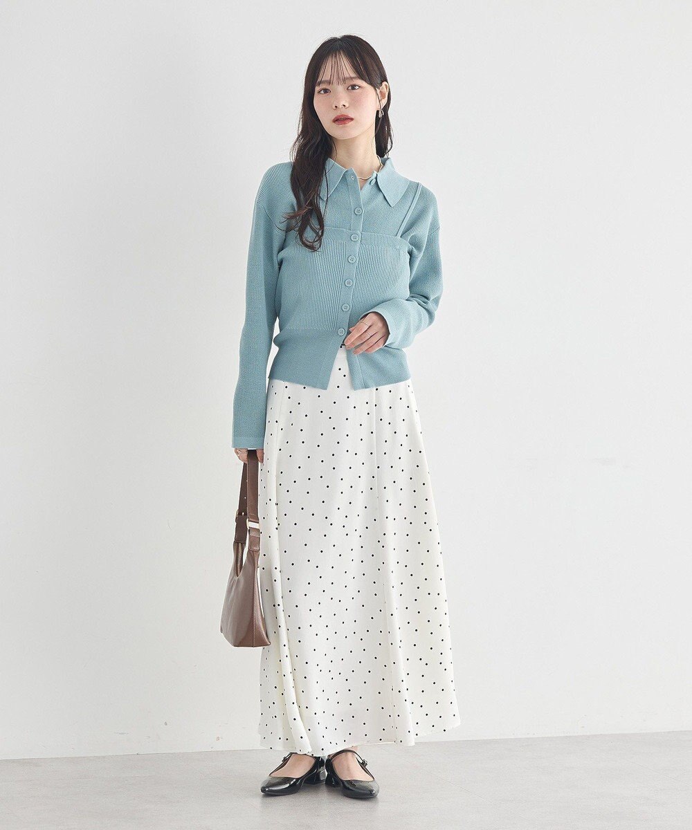 earth music&ecology 【2点SET】襟付きニットアンサンブル 