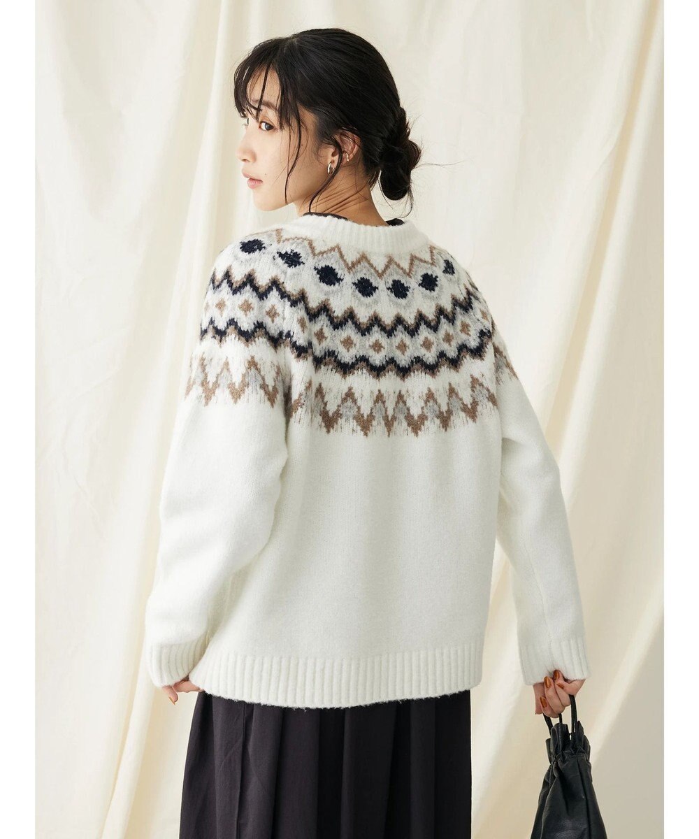 CRAFT STANDARD BOUTIQUE 求心柄ニットプルオーバー 