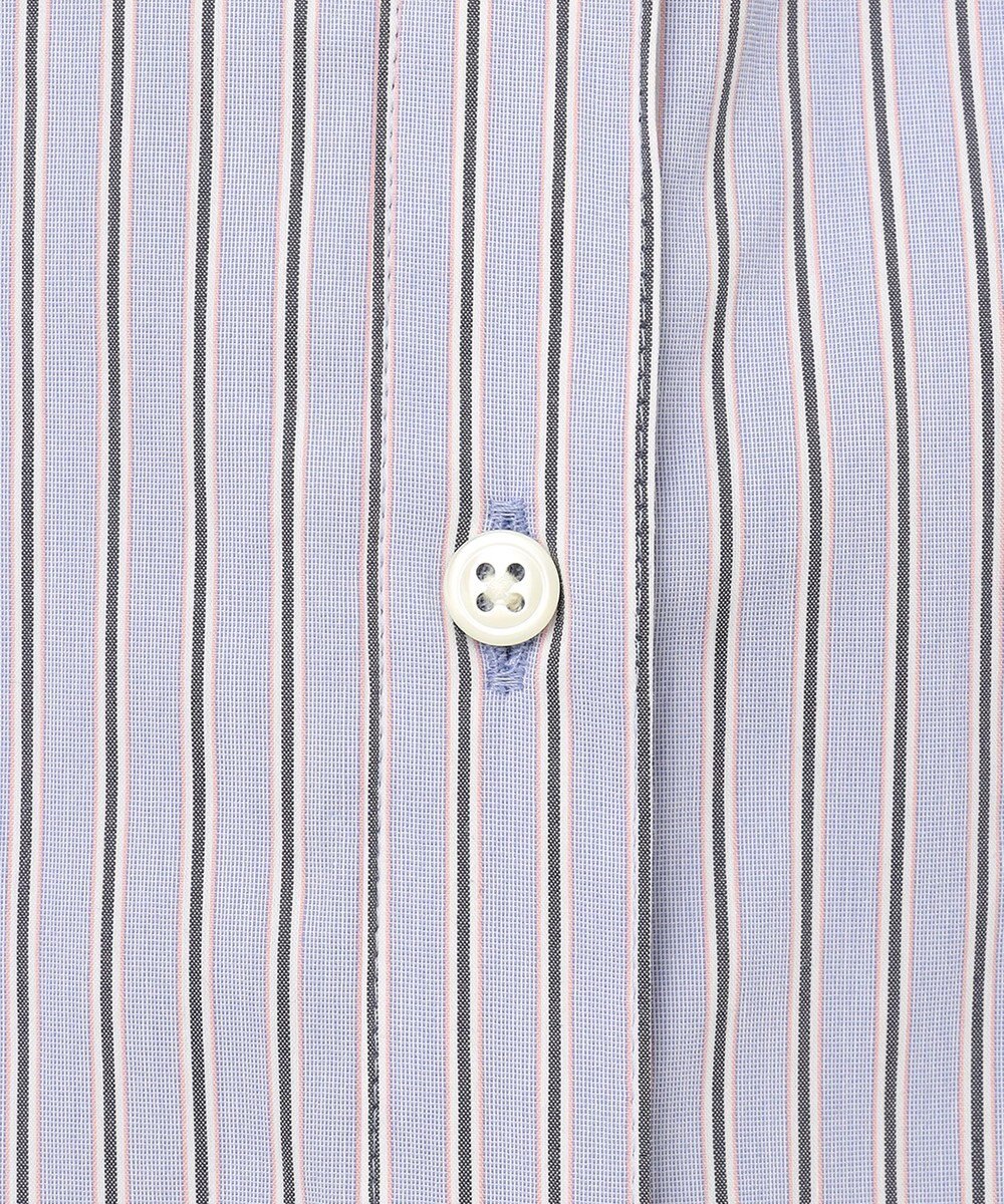 J.PRESS LADIES L 【洗える】BEZ ストライプ フリルネック ブラウス 