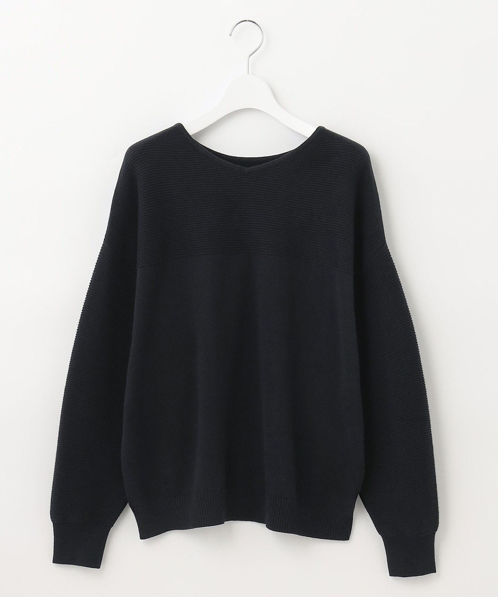 23区 【前後着用可能】コットンカシミヤ ニット 