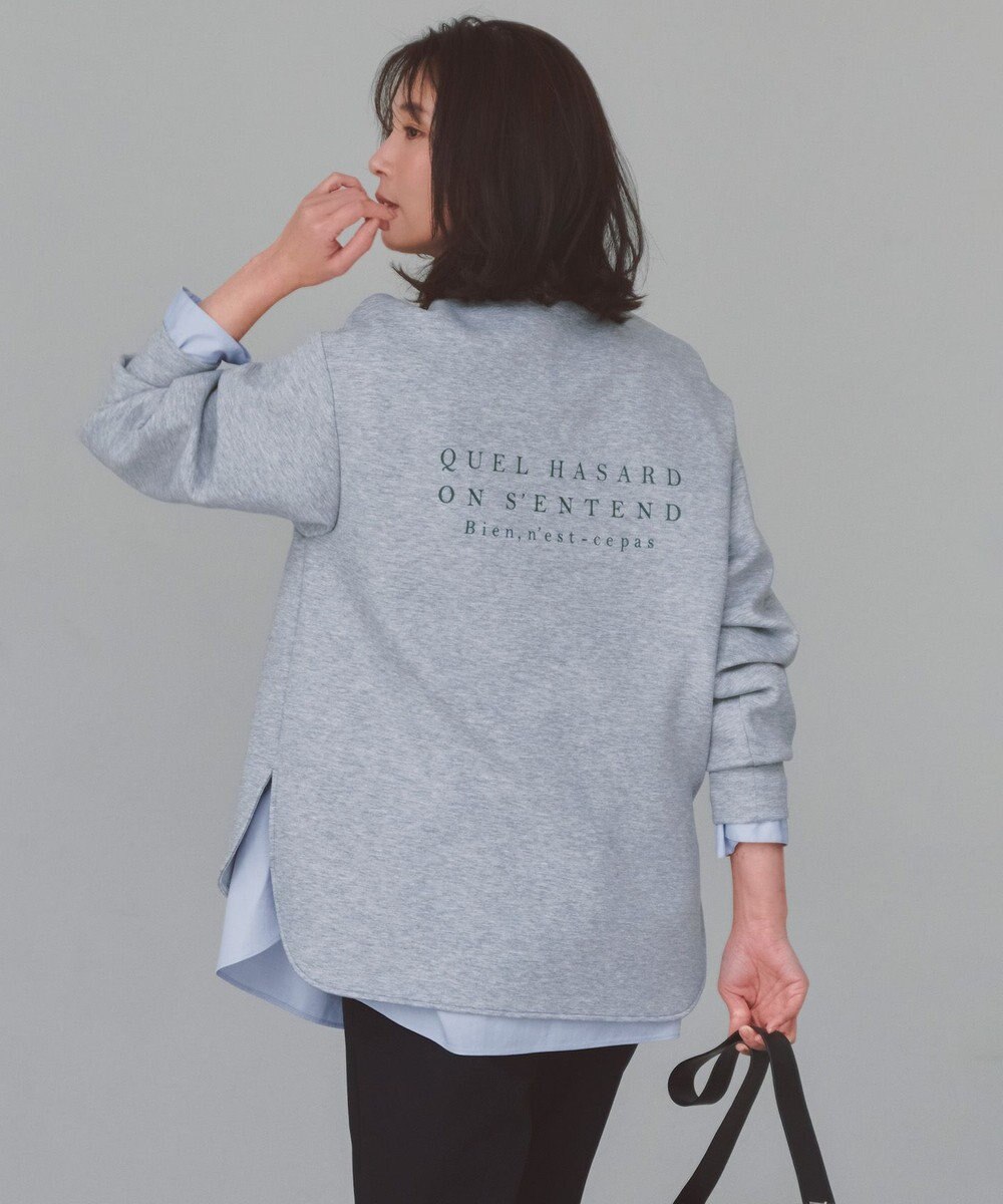 UNFILO BEAUTY FORM JERSEY 刺繍ロゴ プルオーバー 