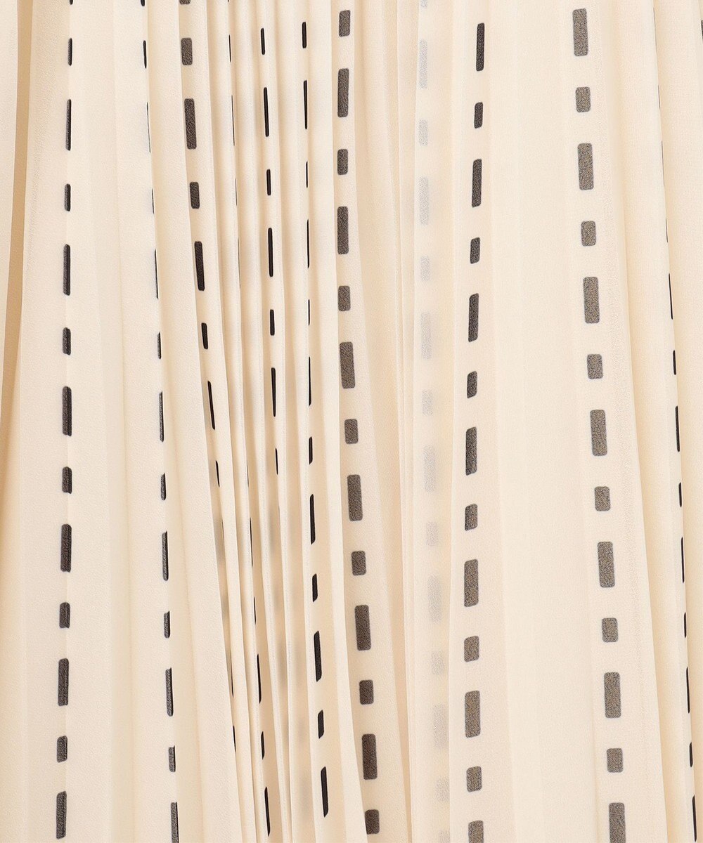 GRACE CONTINENTAL ドットストライププリントワンピース 