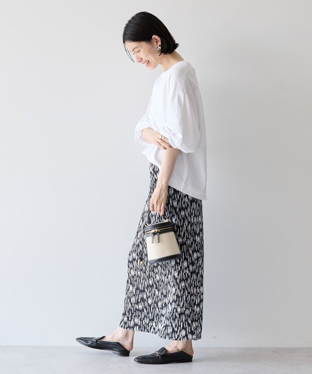 AMERICAN HOLIC 接触冷感7分袖タックスリーブカットプルオーバー 