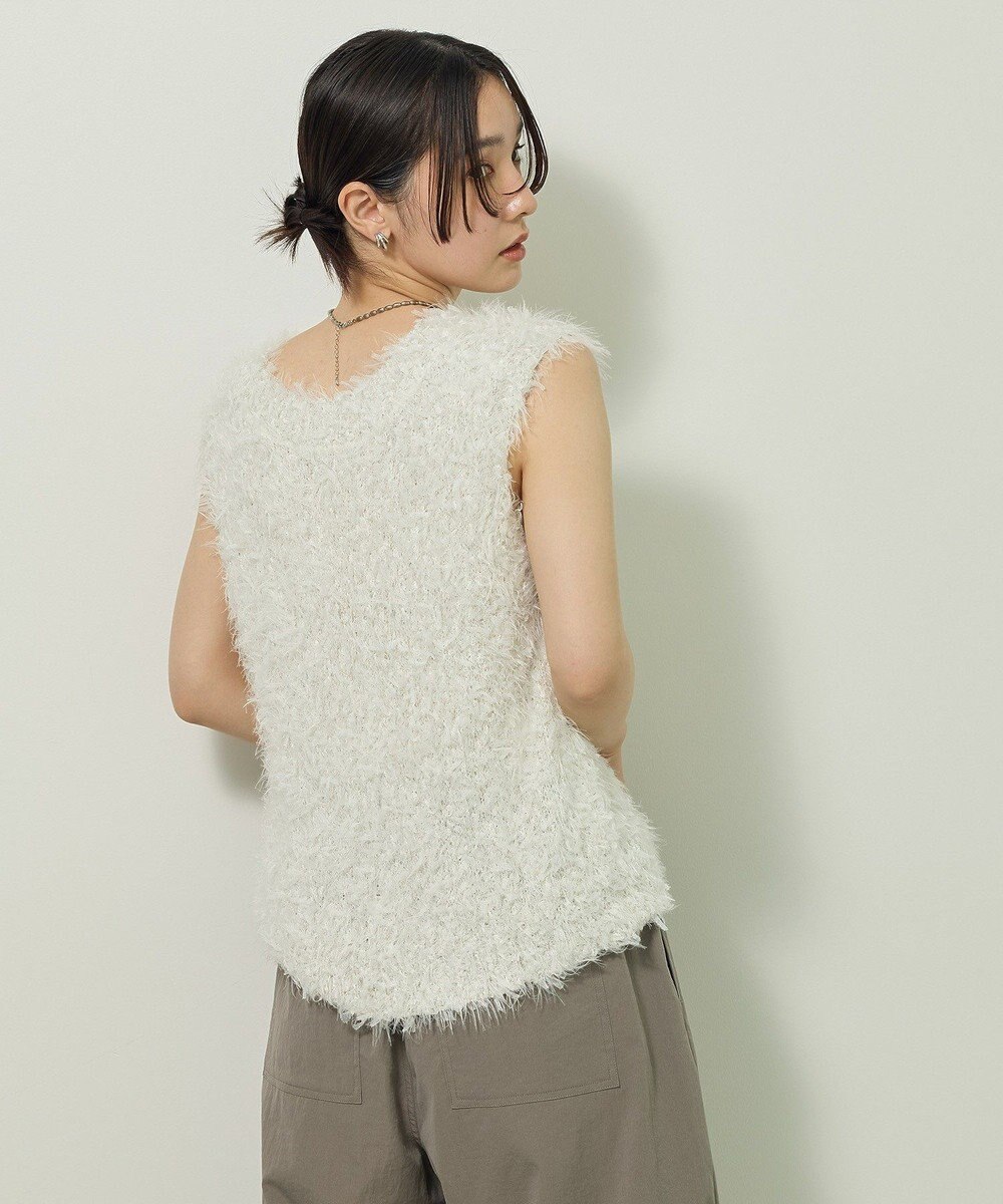 Green Parks フェザーヤーンニットベスト 