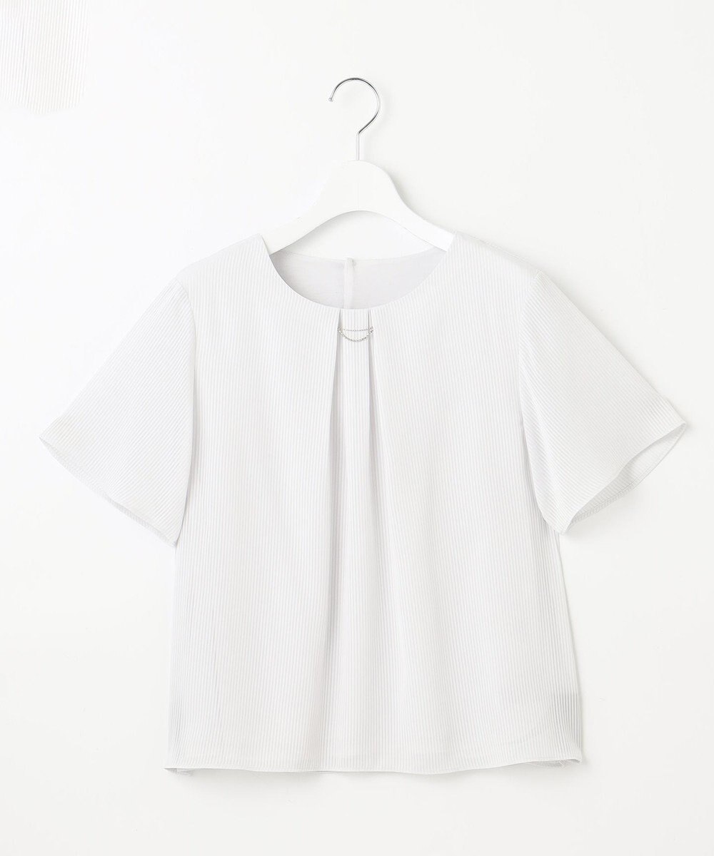 J.PRESS LADIES L シアーストライプ カットソー 