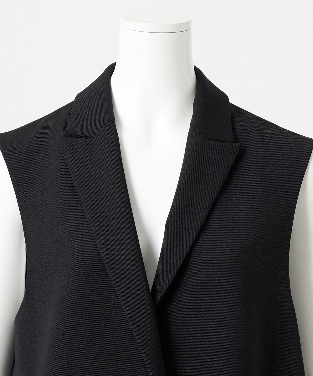 23区 【エステータ】ウールギャバジン アシンメトリーデザイン ジレ 