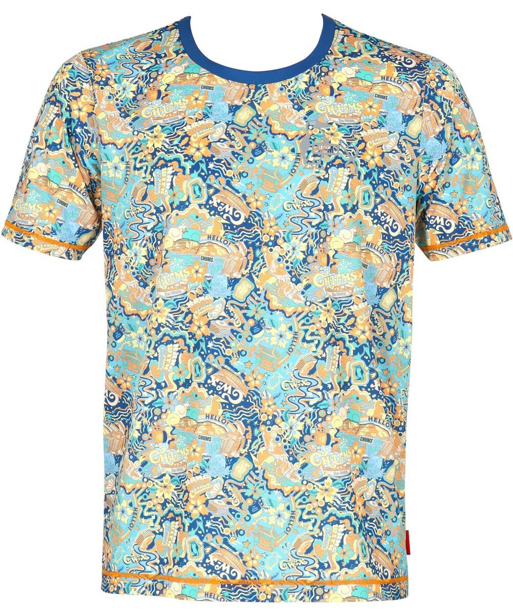 CW-X 【MEN】 CW-X 【CHUMS (チャムス)コラボ】 メンズトップス 薄軽ランニングシャツ 吸汗速乾(本体) UVカット率90％以上(本体) 3分袖 半袖 メンズ LNO510 /ワコール 