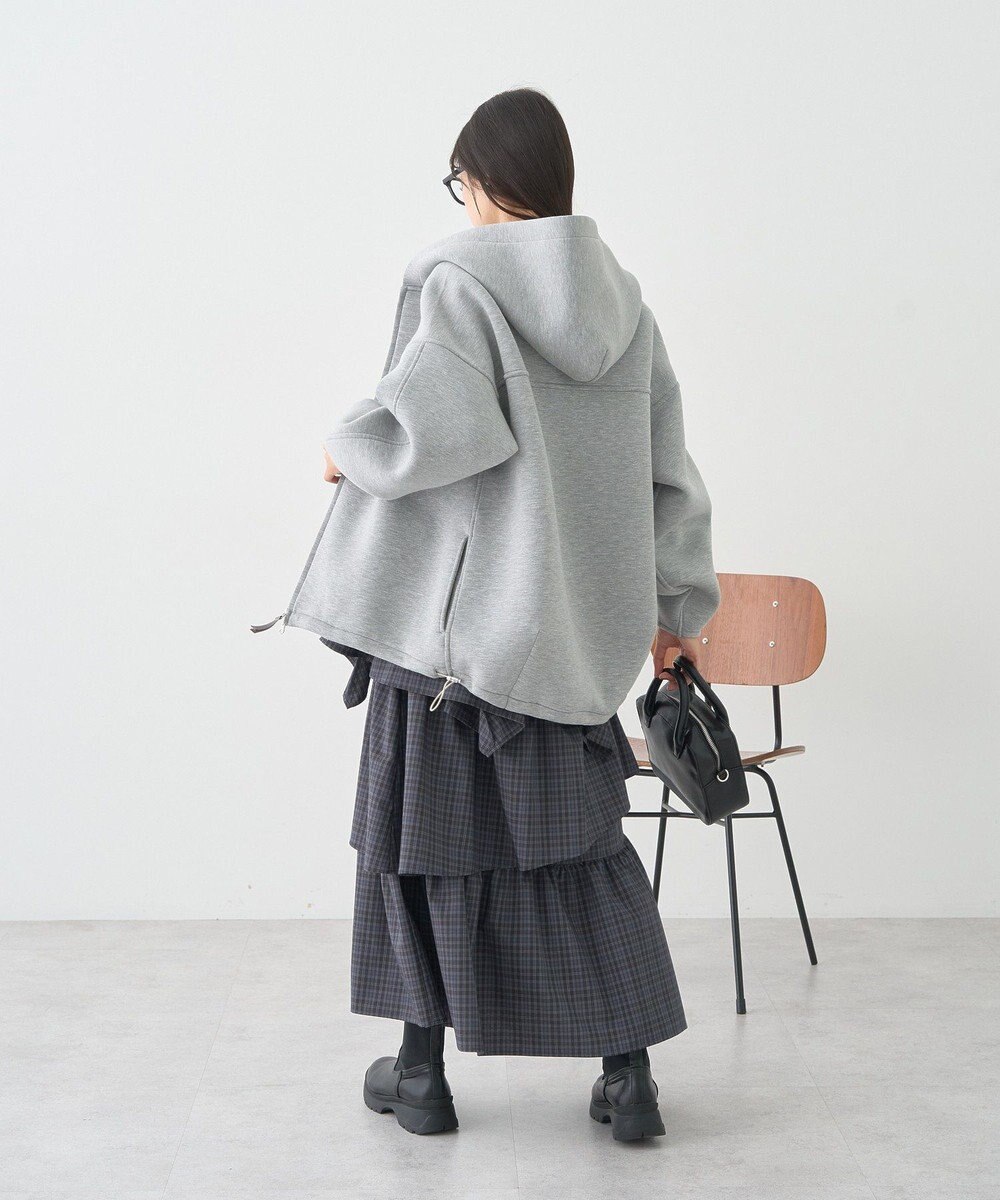 earth music&ecology ハイウエストランダムティアードチェックスカート 