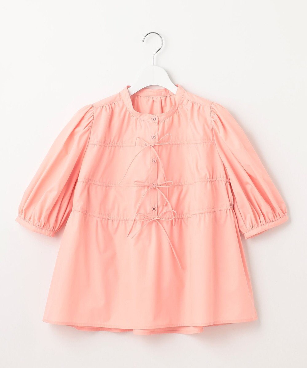 Feroux リボンギャザー ブラウス 