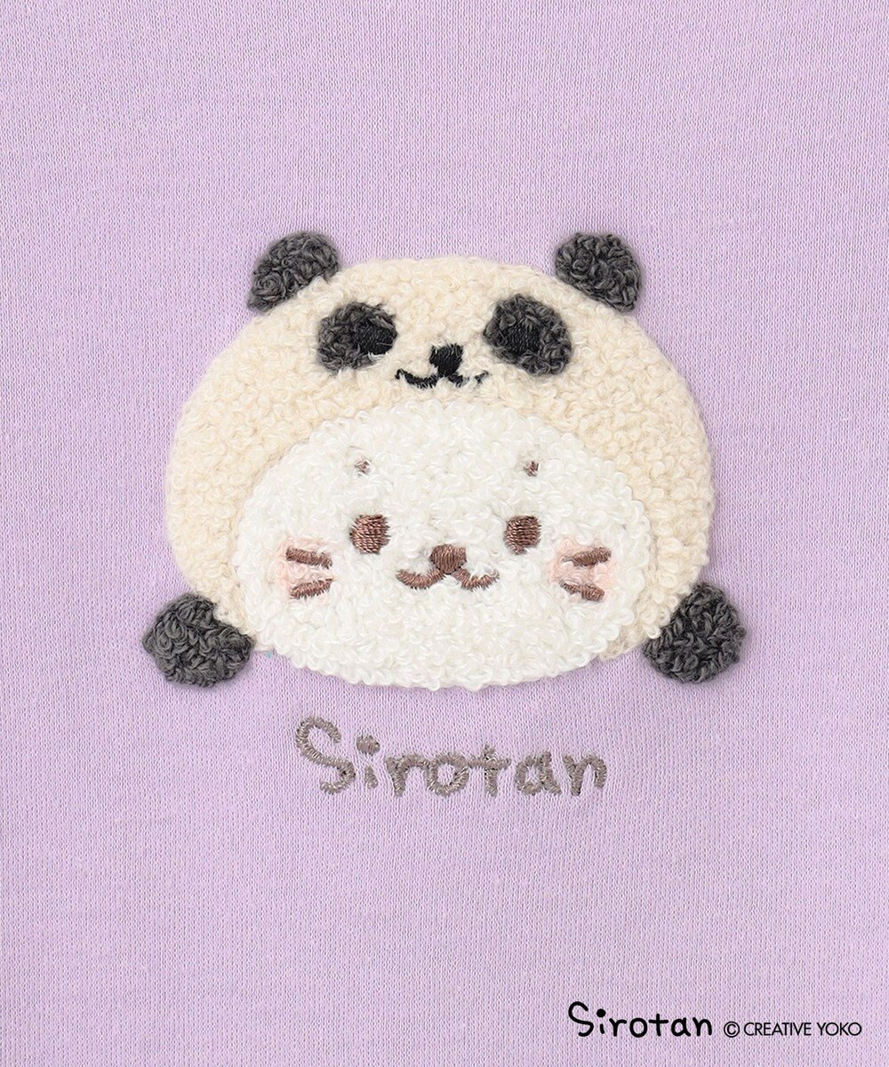 ANY KIDS 【しろたん×any FAM】しろたんサガラ刺繍長袖Tシャツ 