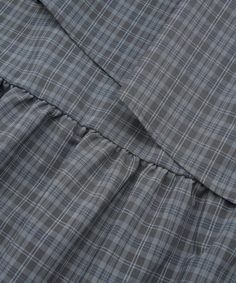 earth music&ecology ハイウエストランダムティアードチェックスカート 