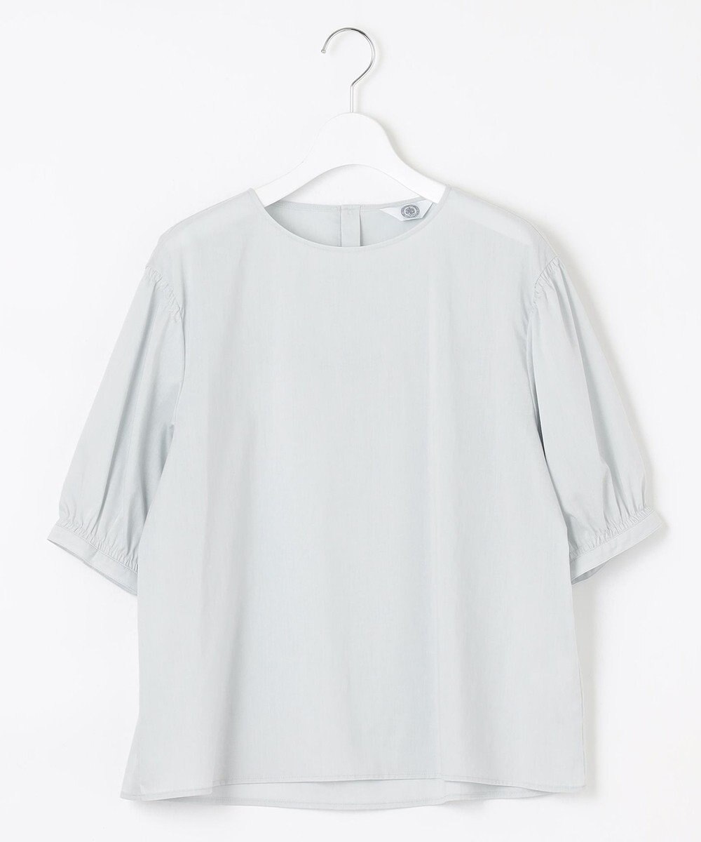 J.PRESS LADIES L 【WEB限定カラーあり・洗える】ラミーポプリン ボリュームスリーブ ブラウス 