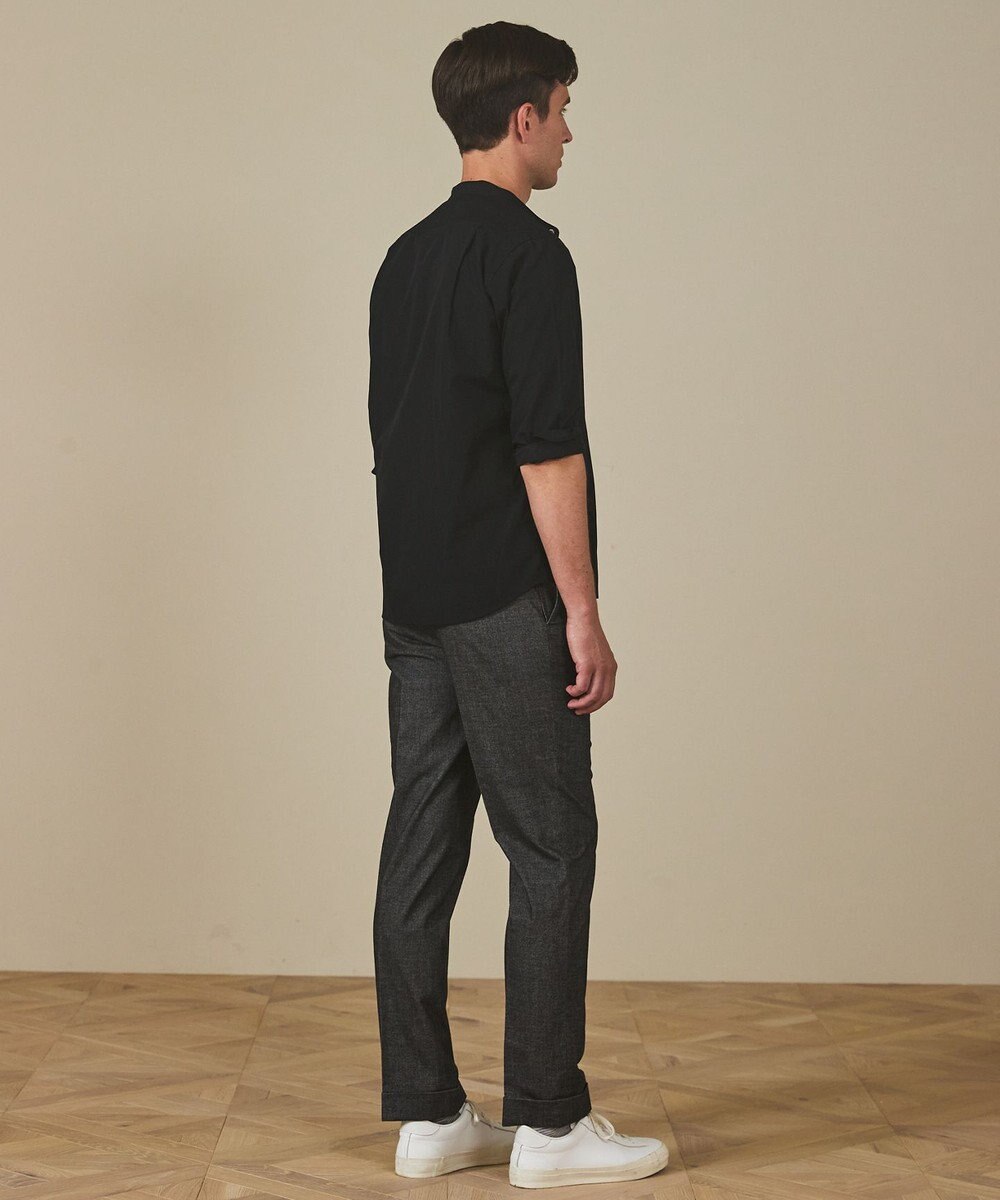 GOTAIRIKU 【シワになりにくい/洗える】ＴＣブロード シャツ_バンドカラー 