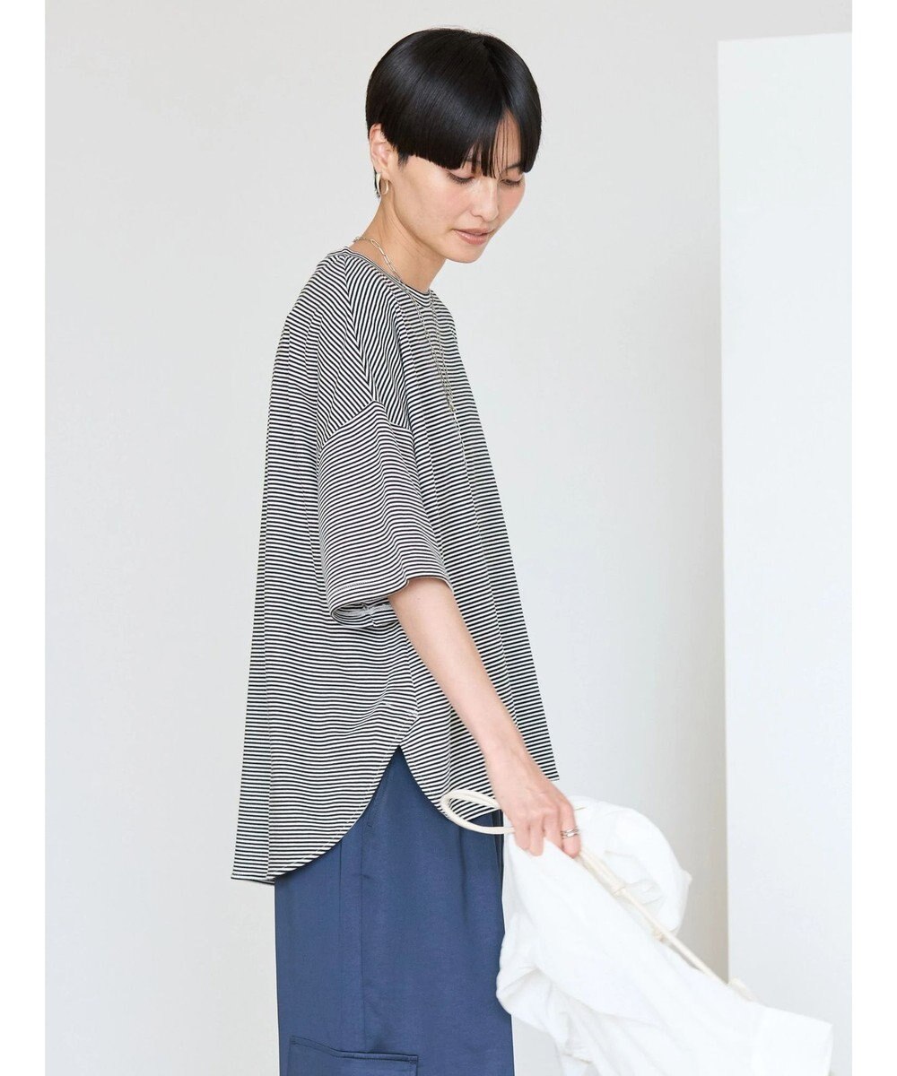 AMERICAN HOLIC 接触冷感裾ラウンドカットプルオーバー 