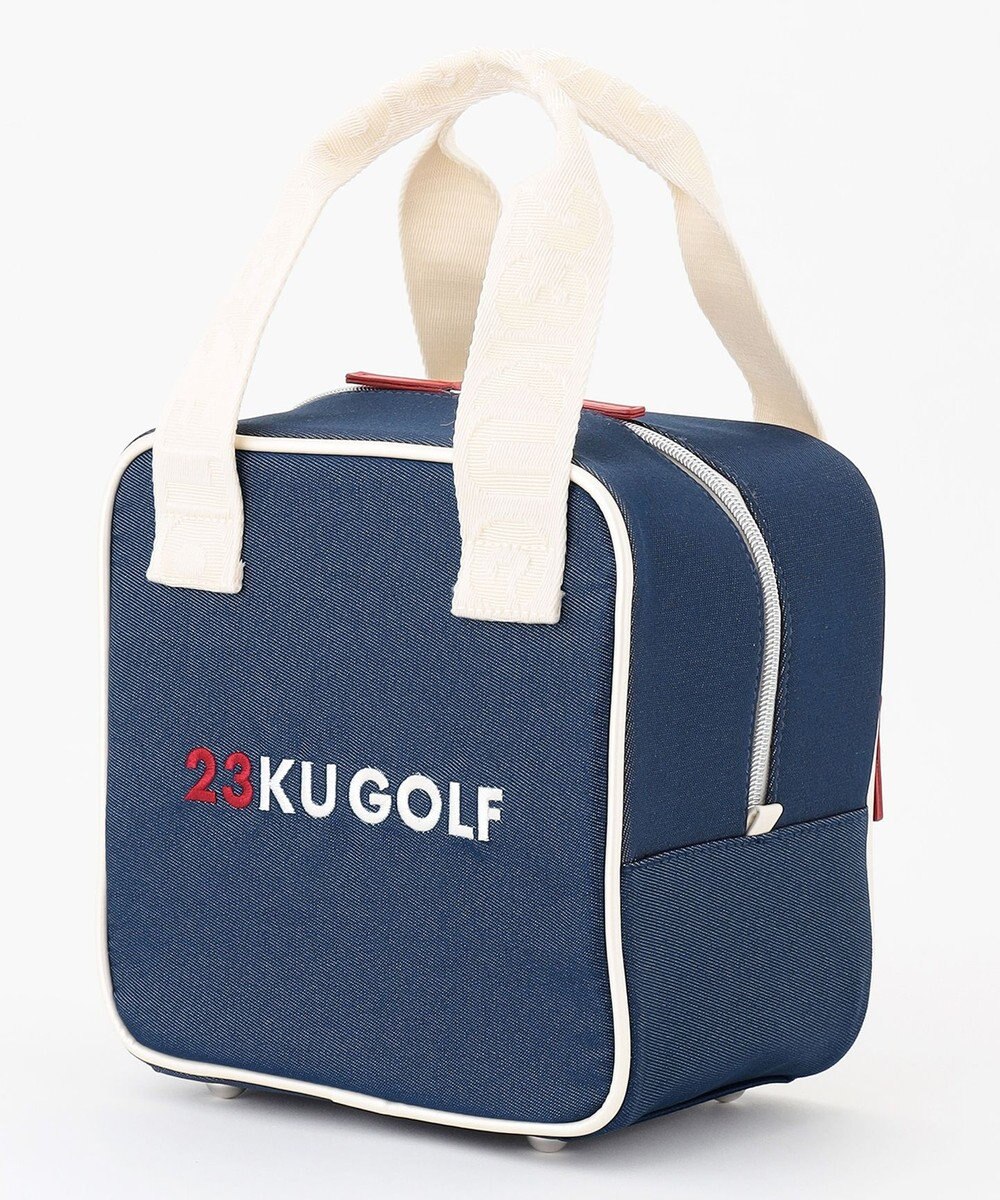 23区GOLF 【WOMEN】合皮×デニム調保冷カートバッグ 