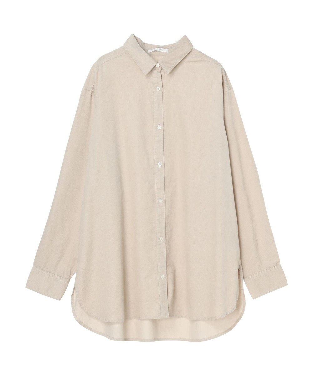 Green Parks 柔らかい細コールシャツ 