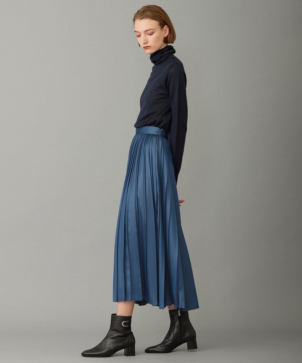 ICB 【洗える】レザーライクプリーツ スカート 