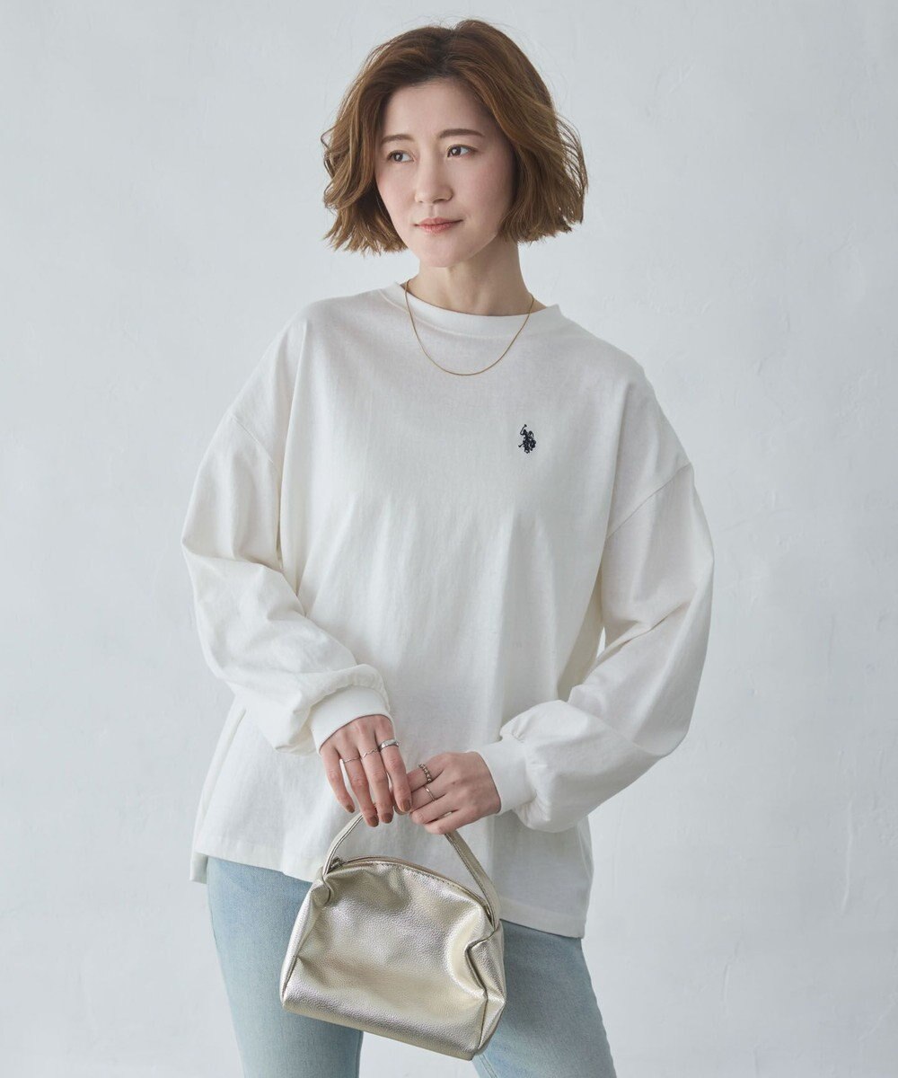 WEGO 【大好評により再入荷！】USPOLOだぼそでカラーロンT 