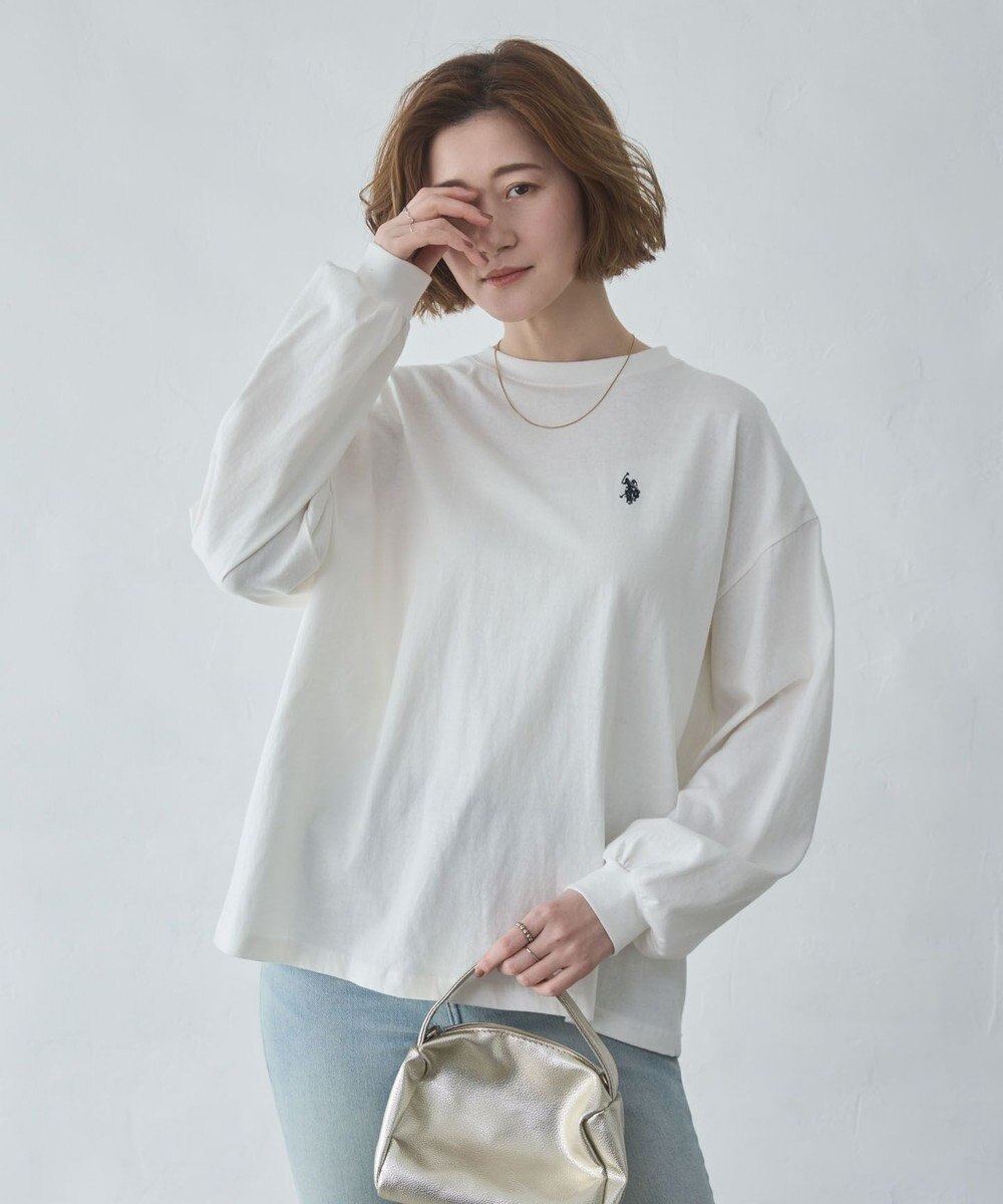 WEGO 【大好評により再入荷！】USPOLOだぼそでカラーロンT 