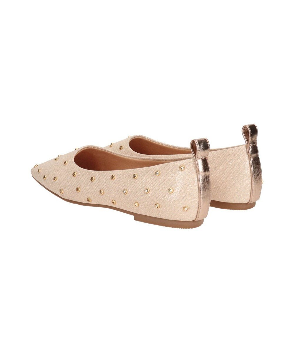 Bridget Birkin 【Bridget Birkin】ドットビジューグリッターフラットシューズ 