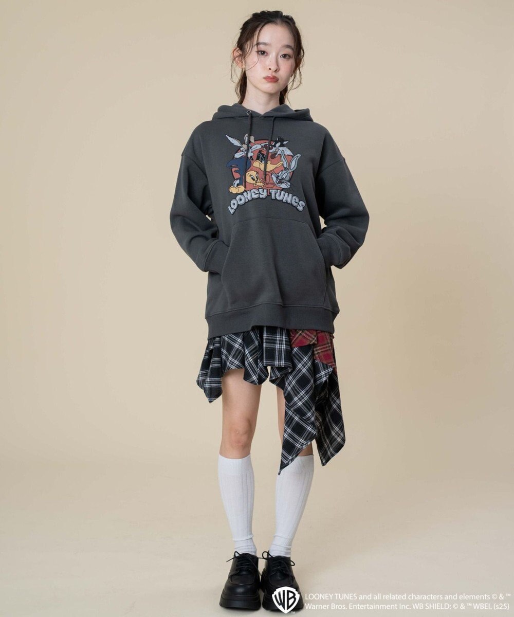 WEGO 【ユニセックス着用ITEM/裏起毛】LOONEYTUNESグラフィックプルオーバー 