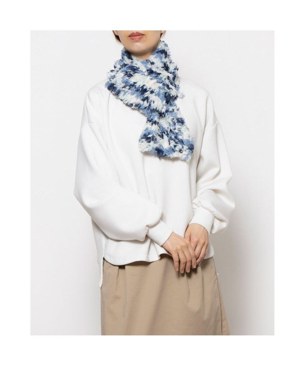 UNBILLION カシュネ cache nez / エコファーカスリニットネックマフラー 