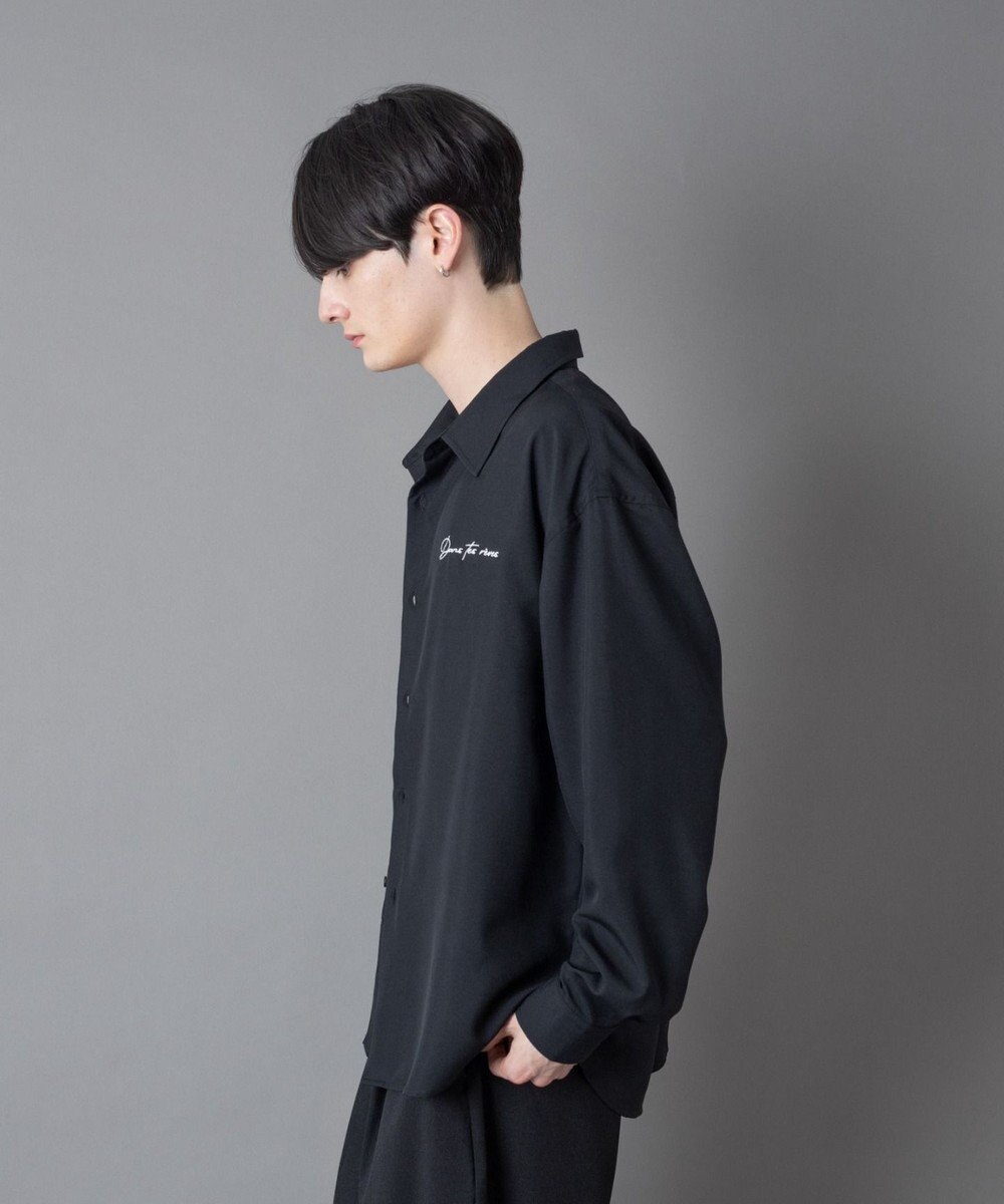 WEGO ワンポイントルーズシャツ（LS） 