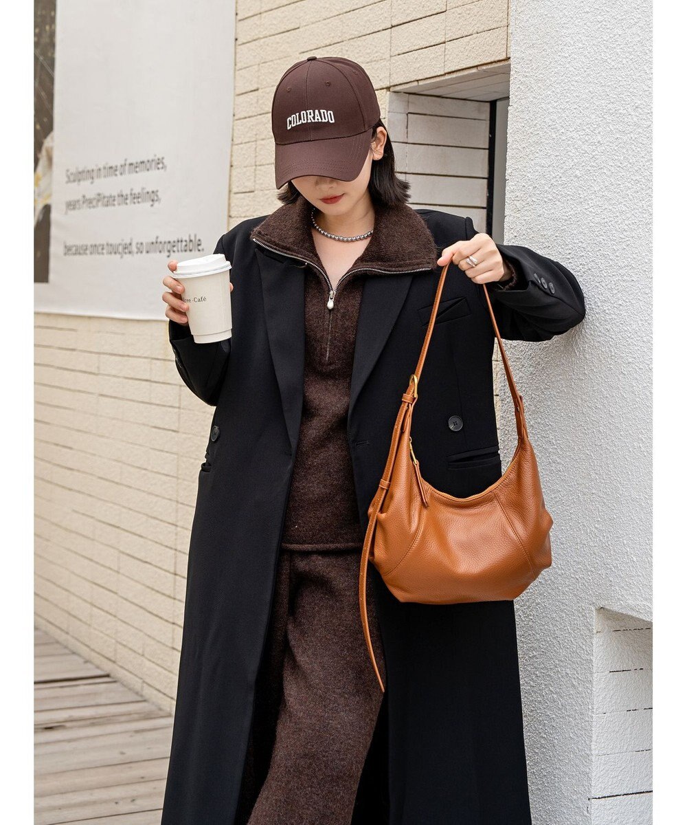 style code 【ペットボトル収納可能】[Lyrss/リルス] 牛革 ショルダーバッグ 