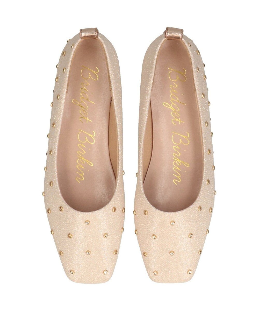 Bridget Birkin 【Bridget Birkin】ドットビジューグリッターフラットシューズ 