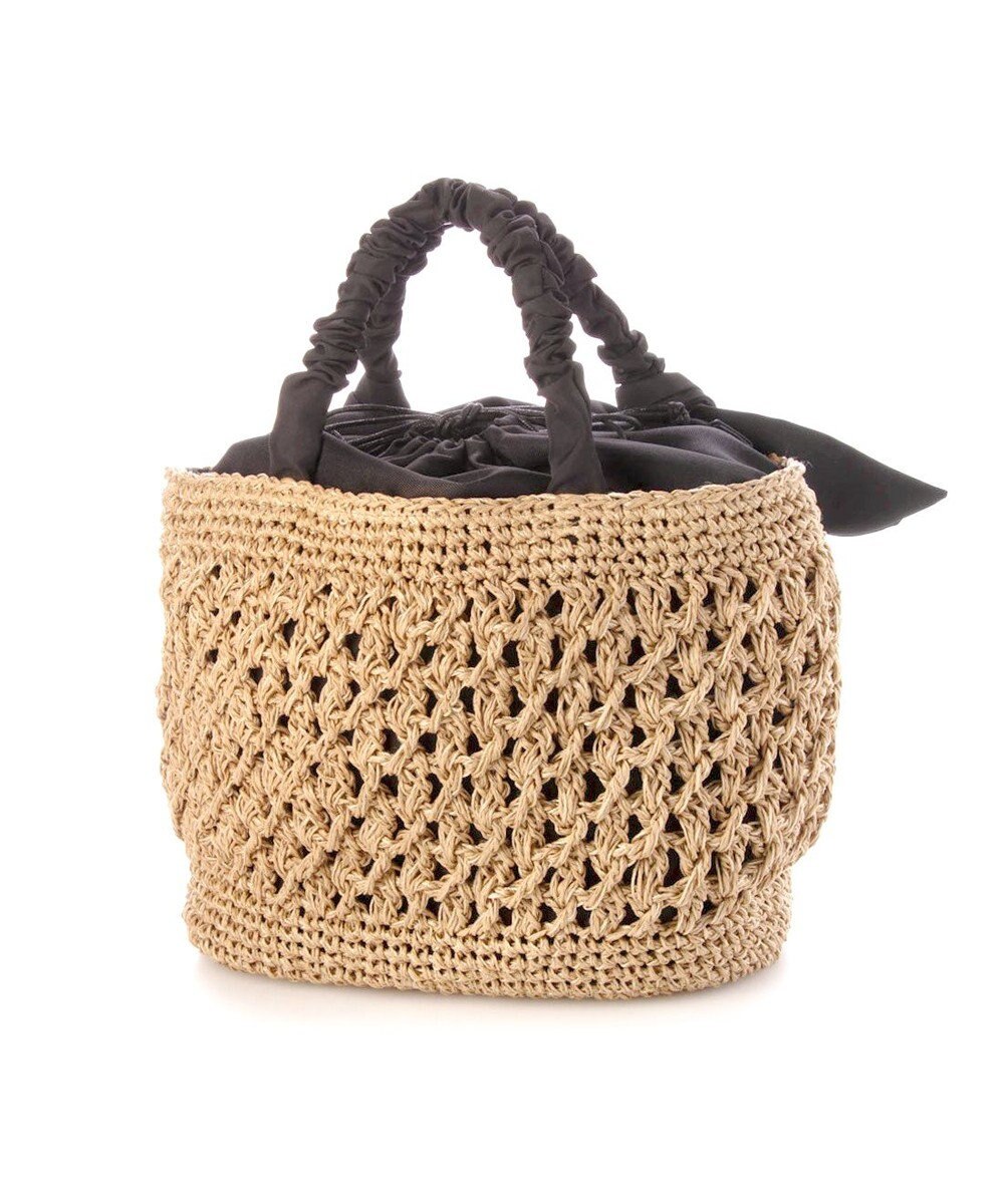 UNBILLION カシュカシュ cachecache / 下がりリボン柄編みトート 