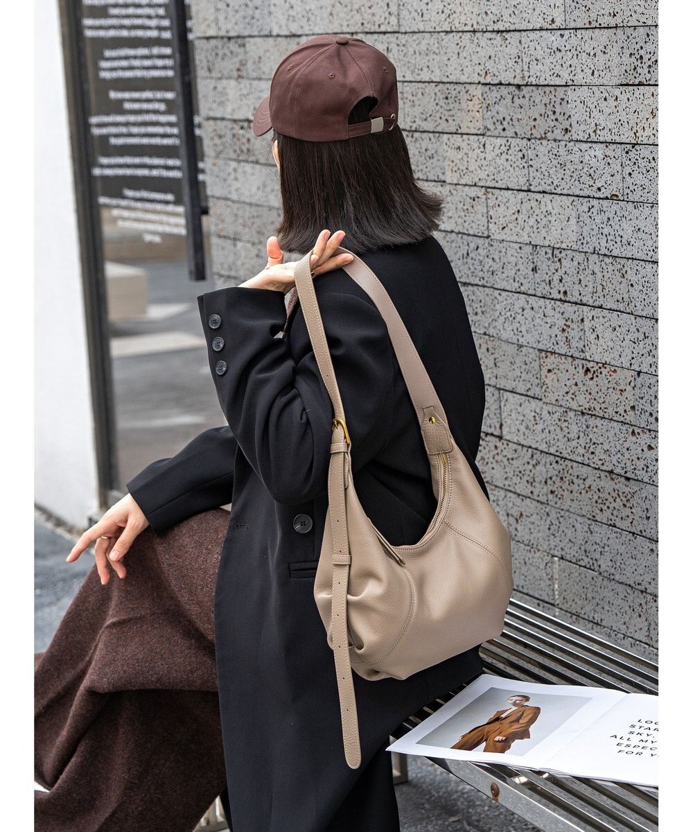 style code 【ペットボトル収納可能】[Lyrss/リルス] 牛革 ショルダーバッグ 