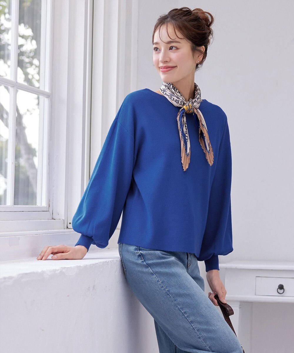 Tiaclasse 【安田美沙子さん着用・新色追加・洗える】ボリュームパフスリーブニット 