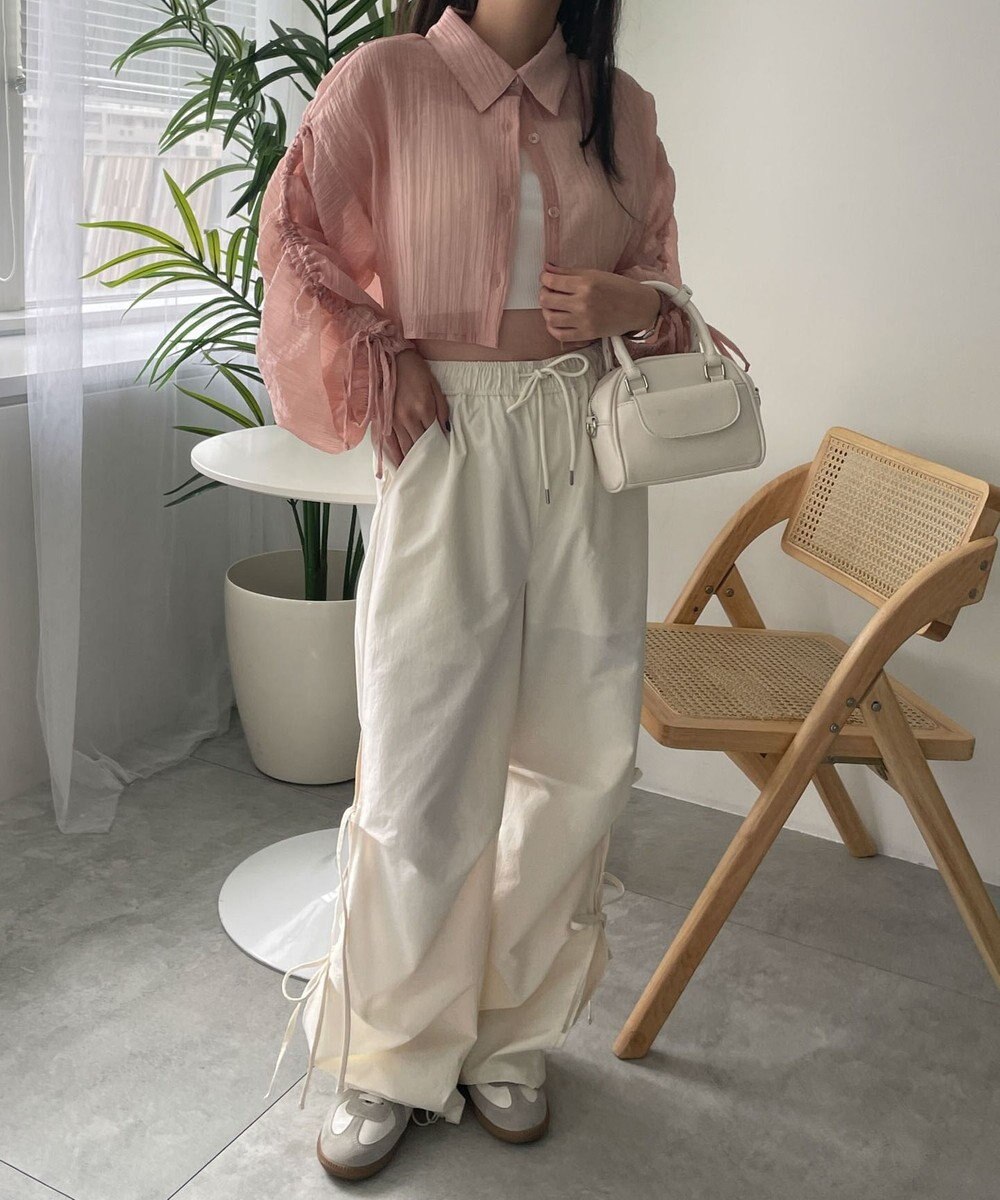 WEGO 楊柳シアードロストショートシャツ 