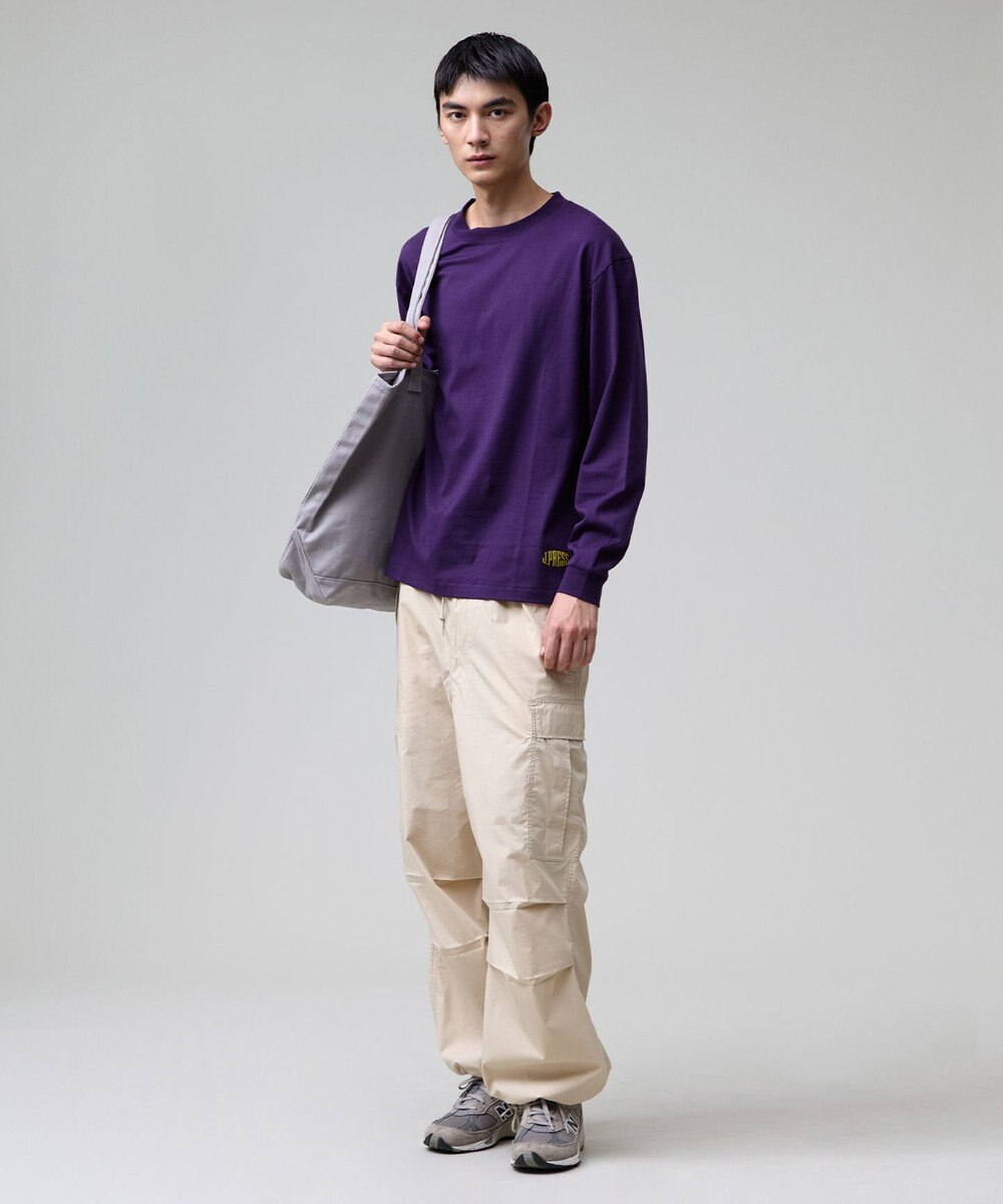J.PRESS MEN 【J.PRESS ORIGINALS】【UNISEX】Cotton Jersey Small Logo Long Sleeve T-shirt 