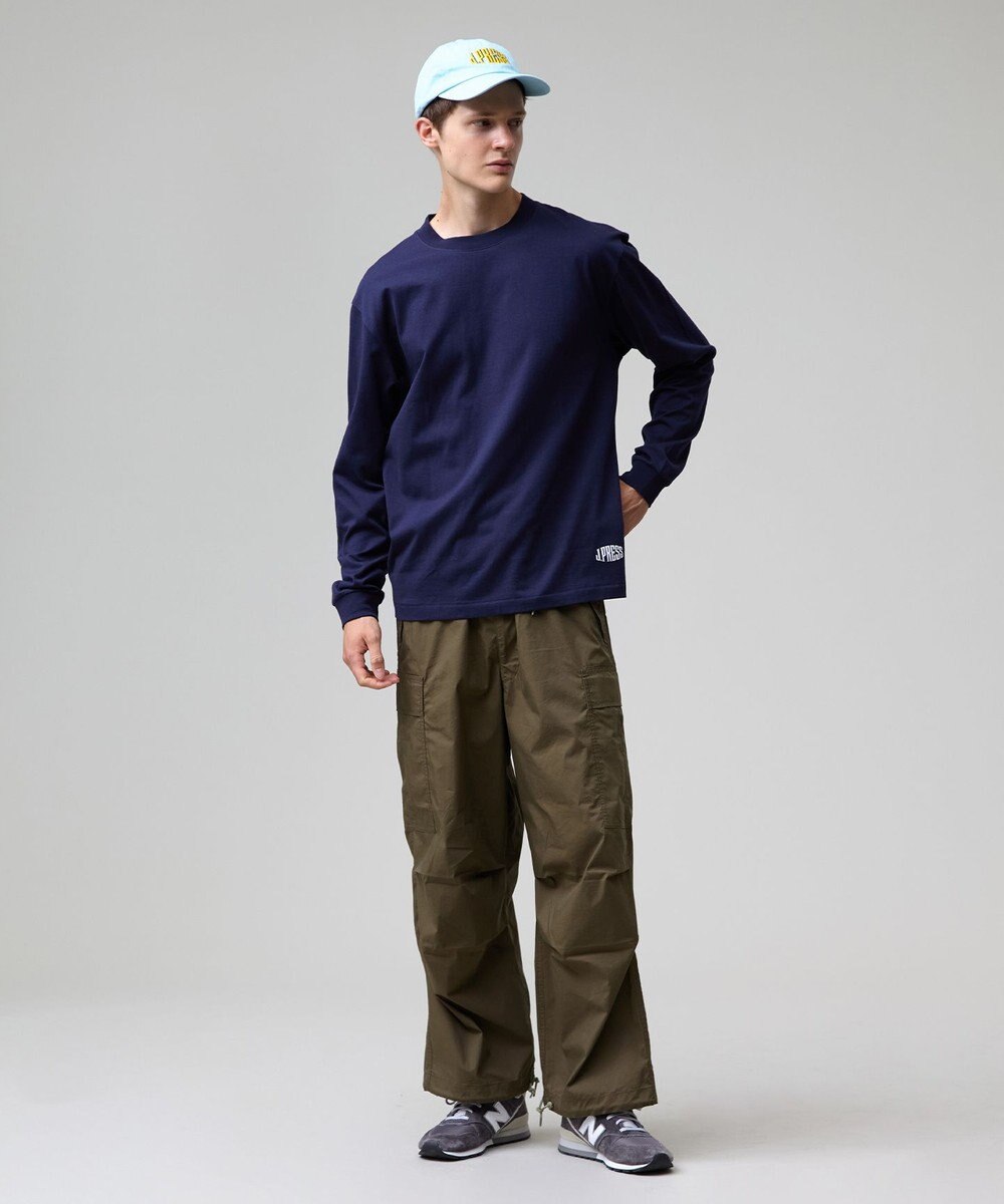 J.PRESS MEN 【J.PRESS ORIGINALS】【UNISEX】Cotton Jersey Small Logo Long Sleeve T-shirt 